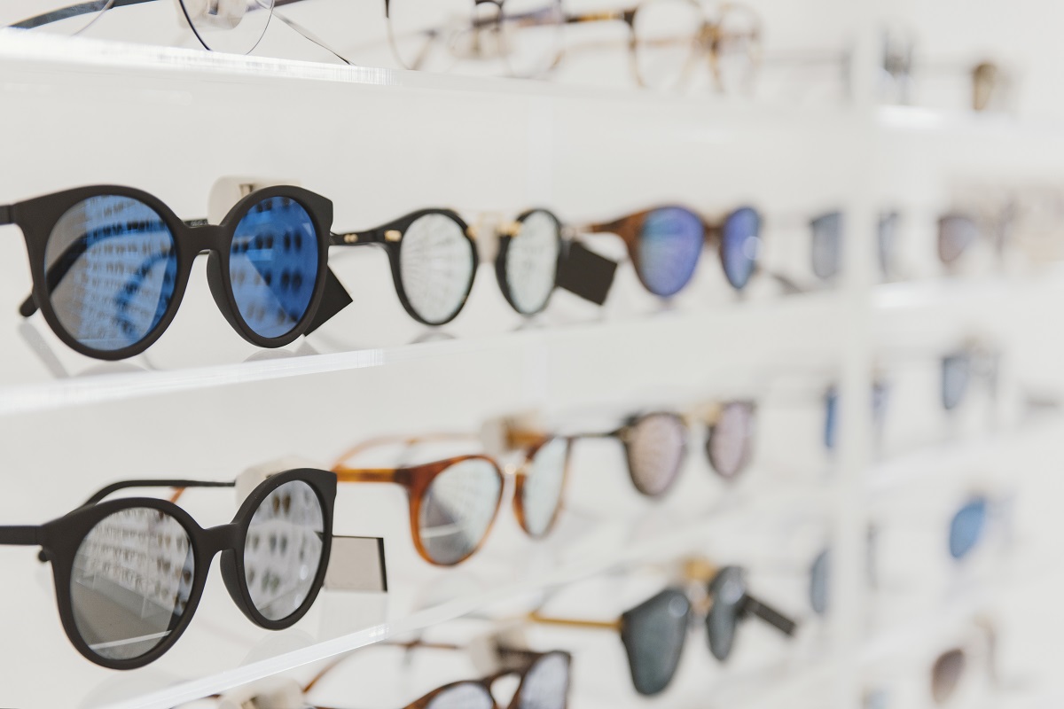 Sunglasses in an optician